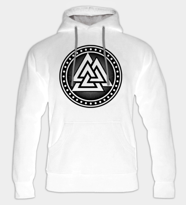 Felpa con cappuccio Valknut