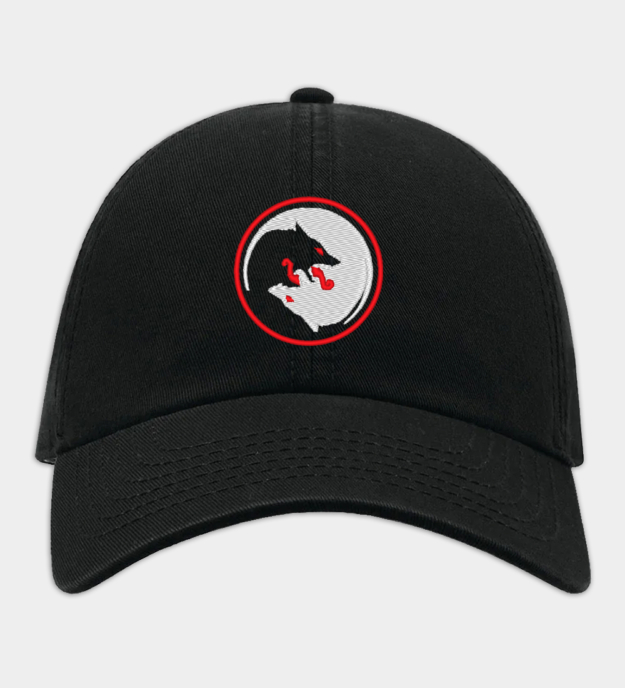 Cappellino ricamato Lupi di Odino