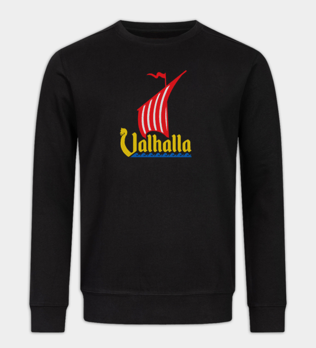 Maglione ricamato Nave Drago Valhalla