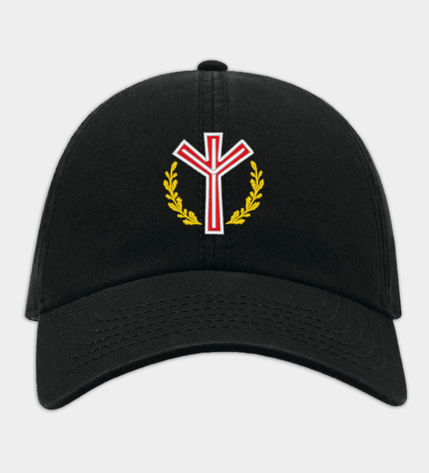 Cappellino ricamato Runa Algiz